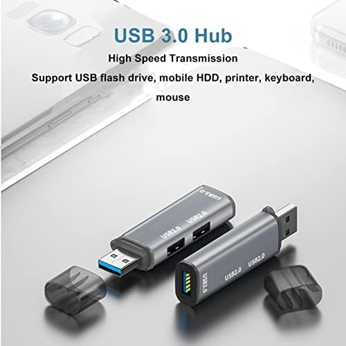 Докинг станица Naroote USB 3.0, USB 3.0 Hub 3 Aluminum легура
