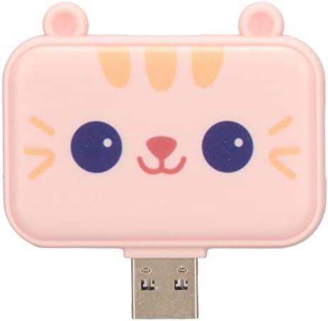 USB центар, 3 во 1 симпатична мачка USB Huba to USB3.0 и USB2.0 x 2, 5Gbps 3Ports USB Splitter USB експандер за OS X, за Windows, за