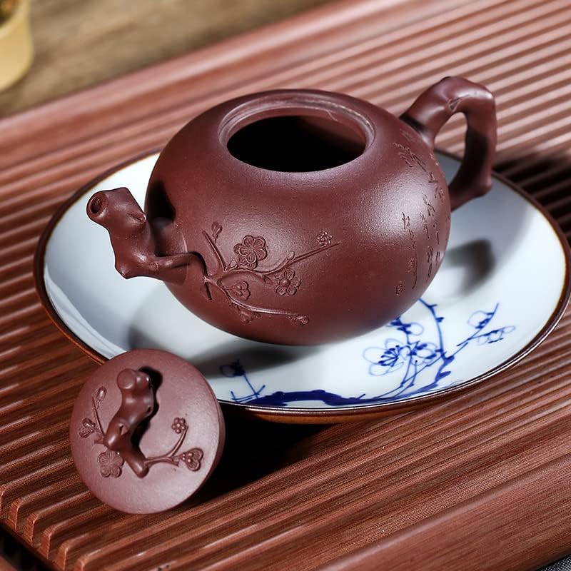 Чајници кинески сад за чај оригинална рутоволна глина позната чиста рачно изработена виолетова сад од песок Hanmei чајник кунг фу чај сет