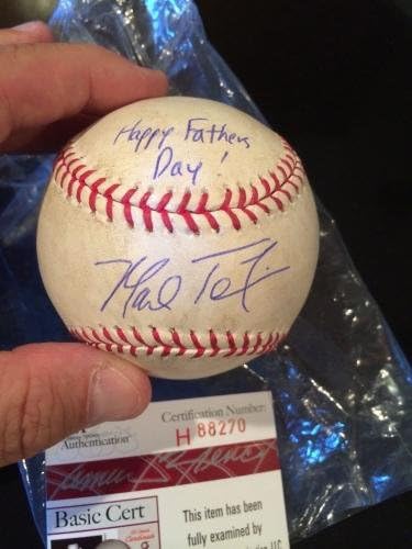 Марк Тексеира сингл потпиша среќен ден на таткото! Холограми на Штајнер/ЈСА/МЛБ- 1/1 - Автограмирани бејзбол