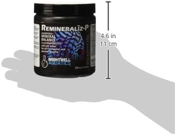 Brightwell Aquatics 1.1 lb. Remineraliz-P балансира минерали во прочистена или мека вода во прав, 500 g