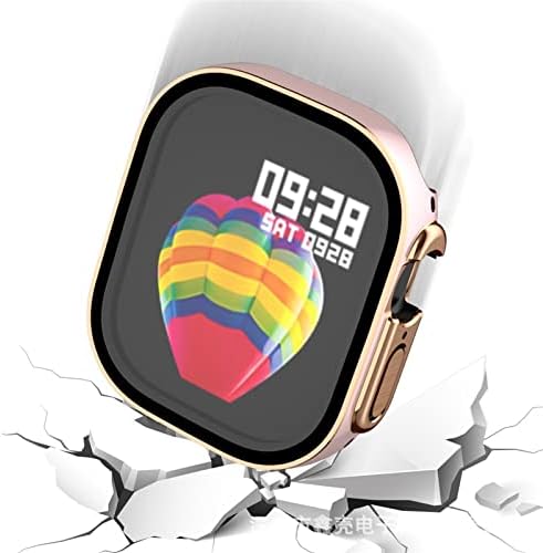 Wscebck За Apple Watch Ultra 49mm Smartwatch Заштитник На Екранот Компјутер Стакло+случај Браник Калено Додатоци Iwatch Серија