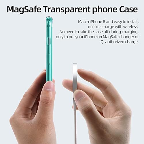 Тиговос Магнетна Телефонска Кутија за iPhone SE 2022/iPhone SE 2020/Iphone 8 Случај Со Magsafe Безжично Полнење Заштитно Куќиште