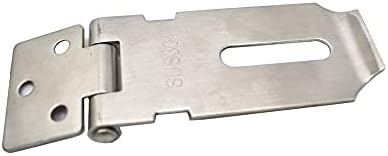 2 пакет 3 -инчен катанец HASP 304 Не'рѓосувачки челик за безбедност на вратата за безбедност на вратата HASP заклучување на бравата Безбедност