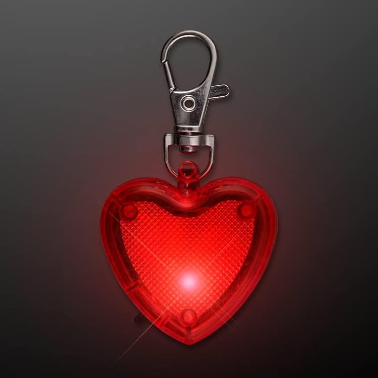 Црвено срце лична безбедност за итни случаи на приврзоци за итни случаи, трепкачи на фенерчето