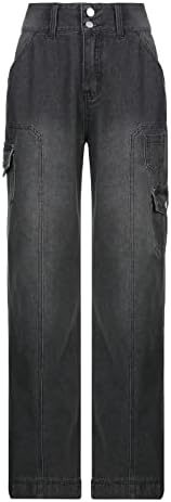 Обични панталони за жени во Етија со големина 16 панталони, разделени искинати во боја, обични женски панталони со високи половини со високи половини