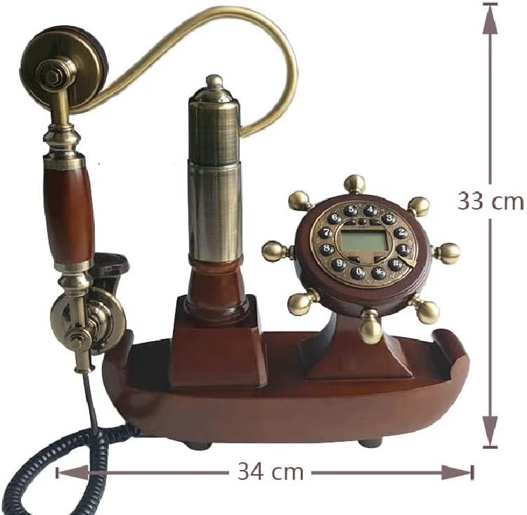 Quul антички фиксни телефонски гроздобер вграден фиксен телефон Телефонски брод за домашна канцеларија за седишта