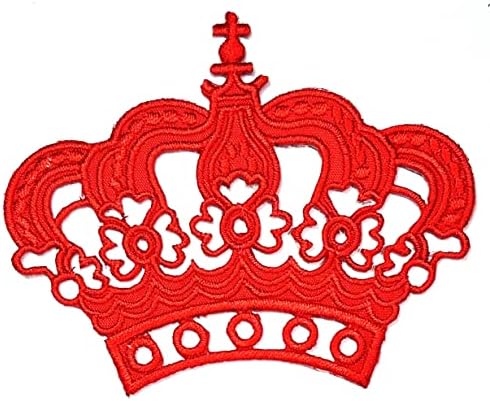 Кленплус 3 парчиња. Црвена Кралица Круна Цртан Филм Лепенка Везено Железо На Значка Шие На Лепенка Облека Везење Апликација Налепница