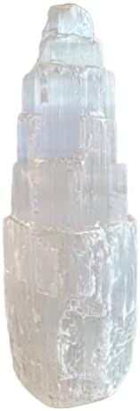 Аура начин на живот селенит кула 4 висок облакодер заздравување кристал камен реики медитација за заштита на енергија