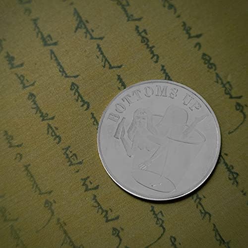 Amosfun 2 парчиња глави опашки предизвик монети комеморативни монети колекција уметност сувенир подарок златно сребро