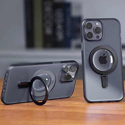 За iPhone 13 Pro Max Phone Case со магнетски штанд, [Mil-Shack Procproof Protection] [Компатибилен со Magsafe] [Elf-Eye Design] Шокапорен проucирен