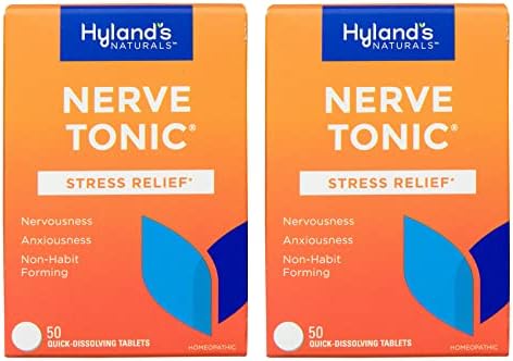 Незгодните тонични таблети за олеснување на стресот на Хајленд, природно олеснување на немир, симптоми на нервоза и раздразливост,