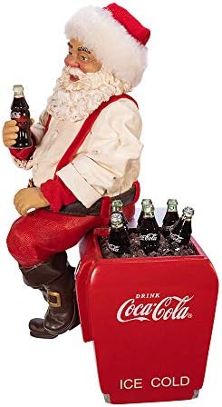 Курт С. Адлер Курт Адлер 10,5-инчен Кока-Кола Санта Седејќи на поладно парче од табелата, повеќе