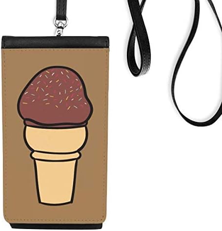Чоколадо овесна каша од слатка мраз телефонска чанта чанта што виси мобилна торбичка црн џеб