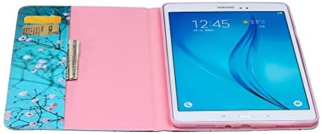 Samsung Galaxy Tab 9.7 Случај, SATUCASE Убава Шема СТП Кожа Флип Паричник Штанд Картичка Слотови Заштитен Случај Покритие За Samsung Galaxy Tab