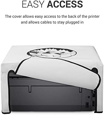 Компанија за прашина KWMobile компатибилен со HP OfficeJet Pro 6000Series - Случај за печатач - црно/бело - Опуштете се на планините