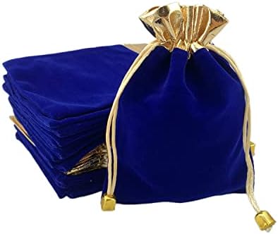 Палмхоме Пакет од 12 Кадифени Торби За Влечење Торба За Подароци Кадифена Торбичка За Накит Свадба И Забава