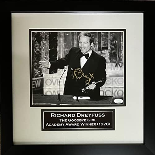 Ричард Дрејфус потпиша врамена 8x10 фотографија на академијата за академија за збогум девојче ЈСА Коа