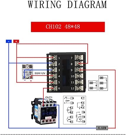 Двојно излез на Pury SSR и реле CH102 CH402 CH702 CH902 Две реле излез LCD дигитален PID интелигентен контролер на температура48-240V AC