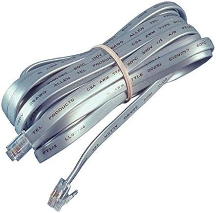 Ален Тел АТ 607 Комплетен модуларен линиски кабел со целосен модуларен, 4 проводник, не-клуч, должина од 7 метри