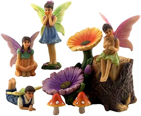 Pretmanns Fairy for Garden - додатоци за бајки градина - фигури на самовила за бајка - девојче и момче градинари на самовила - самовила