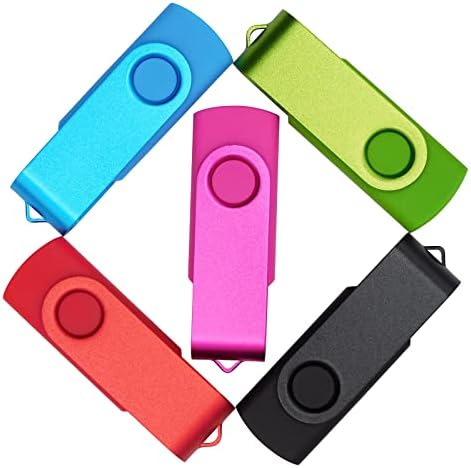 1GB USB Флеш Дискови Мемориски Стапчиња Погон На Палецот 5 Пакет Со Професионална Торба За Складирање На Електронски Производи