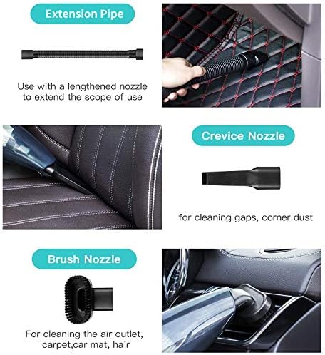 HZXINWANG рачен вакуум USB безжичен преносен влажен сув вакуум чистач за автомобил дома домашно милениче коса со филтер за полнење
