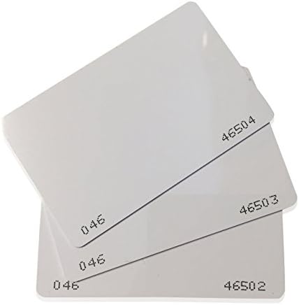 200 парчиња 26 битни CR80 картички Weigand Prox празно печатење картички за препечатување компатибилни со читатели на формати Isoprox 1386