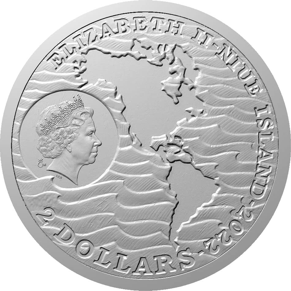 2022 de Discovery of America PowerCoin Amerigo Vespucci 1 Mos Silver Coin 2 $ Niue 2022 Доказ
