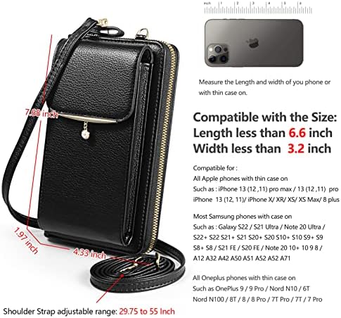 ЈИЧЕЈ Мобилен Телефон Чанта Паричник Мали Крстот Торби За Жени Мини Рамо Торба Со Картичка Слот