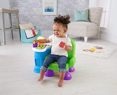 Fisher-Price Suge & Learn Song & Story Stearning Chooth, интерактивна музичка играчка за дете со 3 начини за играње [ Exclusive], Green & Dance