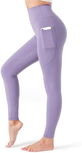 Јојоога хеланки за јога за жени со јаглерод пескарење 8 пат се протегаат високи половини со нозе со џебови тренингот што работи