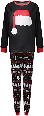Божиќни пижами за семејство што одговара на семејството Дедо Мраз Дедо Мраз печати пижами поставени PJs Holiday XMAs Family Jammies