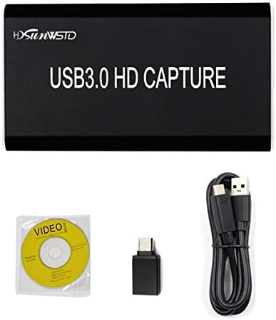 HDMI USB 3.0 Видео Снимање, 1080p@60fps Грабнувач, Игра &засилувач; Видео HDMI Снимање Уред, Поток Во Живо,За Xbox, PS4,Прекинувач,DSLR,