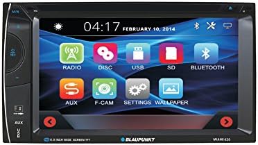 Blaupunkt Miami 620 620 620-инчен екран на допир мултимедијален ресивер за автомобили со Bluetooth и далечински управувач