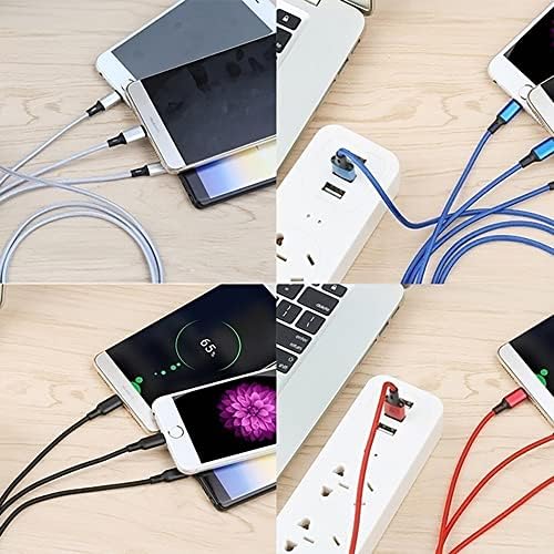 Volt Plus Tech Pro USB 3IN1 мулти кабел компатибилен со вашиот Xiaomi Redmi 6A, Mi A2 Lite, Белешка 4, BlackBerry Z30 Data Universal