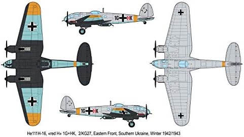 Heinkel HE111 H-16 Германски среден бомбардер Втората светска војна 1/144 Комплет за модели на скала Роден 344