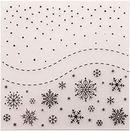 Среќни Божиќни снежни врнежи од снегулка Позадина Пластични папки за вриење за правење картички за правење книги или хартиени занаети