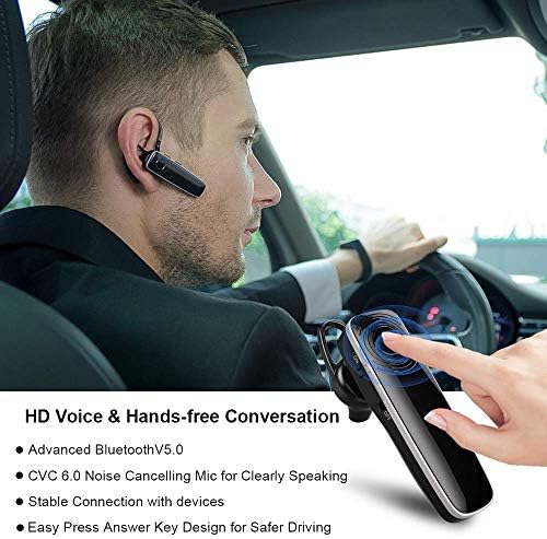 Bluetooth слушалка за мобилен телефон Врска со соништа Бесплатни слушалки за Bluetooth со MIC 12hrs Talktime Noise Откажување на слушалките