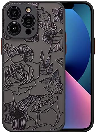Xizyo Случај за iPhone 13 Pro Max 6,7 Инчи, Роза Шема Цветни Печати Дизајн Тенок Случај За Девојки Жени Tpu Браник Шок-Отпорен Заштитен