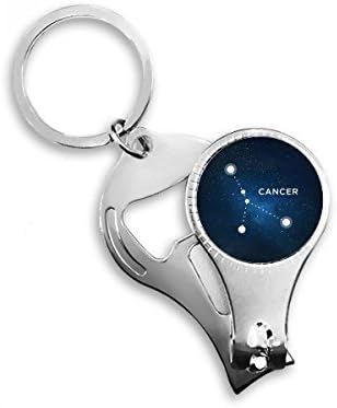 Соѕвездието рак Хороскопски Знак Клуч Синџир Прстен Мултифункционален Ноктите Машини За Отворање Шишиња Подарок