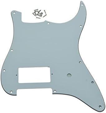 Kaish 11 Doad St/Strat Style One Humbucker Guitar Pickguard Scratch Plate за Delonge Stratocaster/Strat White 3 Ply