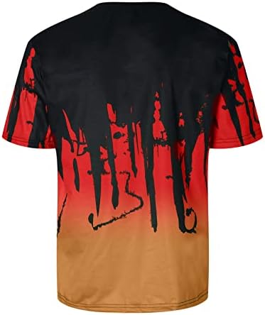 Маици за мажја летна кошула со кратки ракави 3Д графички печатени маички со тркалезна врата со тенок спорт, обични маички со маички блузи врвови
