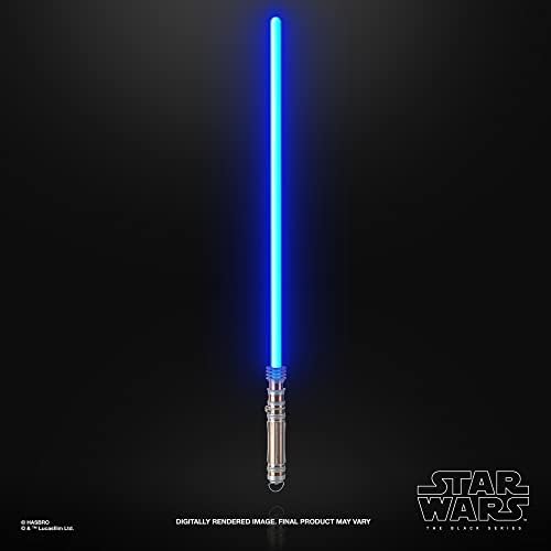 Војна На ЅВЕЗДИТЕ Црната Серија Leia Orga Force FX Elite Lightsaber со Напредни Led И Звучни Ефекти, Артикал За Колекционерска Улога За Возрасни,