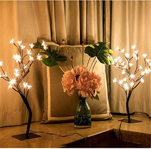 Llе предводеше лесна маса Сакура, светло декоративни ламби за кревети за домашна спална соба свадба Нордиска декор ноќна светлина