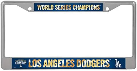 Рико 2020 Лос Анџелес „ЛА“ Доџерс Светски шампиони Chrome Frame, WS бејзбол навивачка табличка