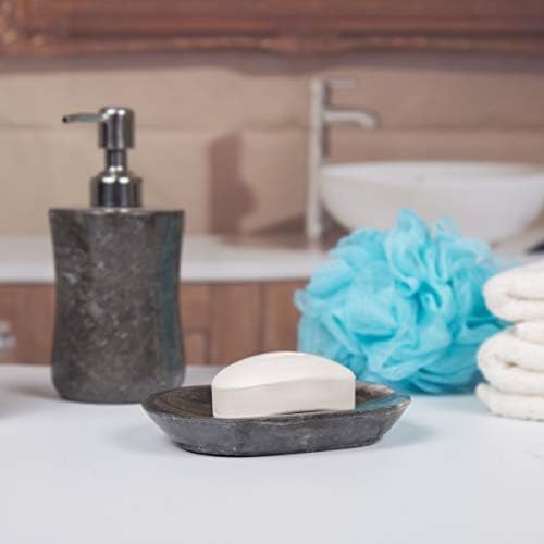 Креативен дом природен јаглен мермер Curvy колекционерски бар сапун сапун сапун држач за сапун бања countertop мали додатоци