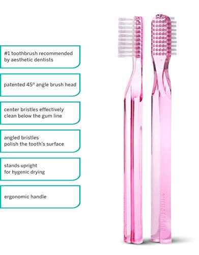 Supersmile нова генерација 45 ° патентирана четка за заби, розова, 1 броја