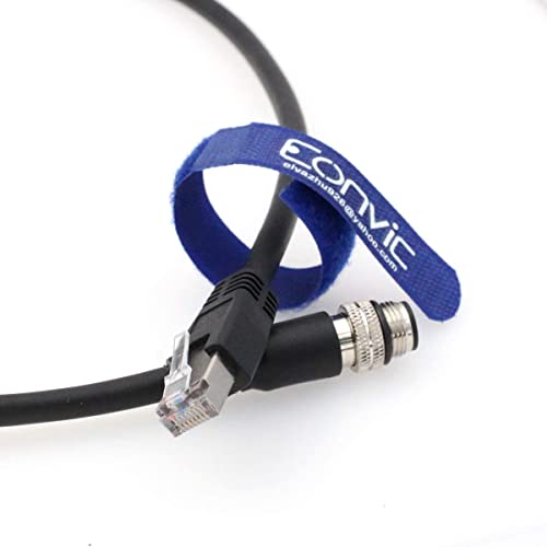 Eonvic 4 Pin M12 D-Code RJ45 Gigabit Cognex Industrial Camera hige Flex Cable