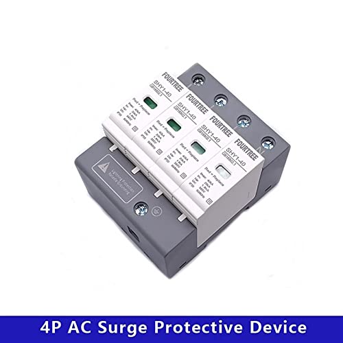 1pcs Surge заштитен уред SPD AC 3P+N 20 ~ 40Ka 30Ka ~ 60KA 385V 420V House Moilning Arters
